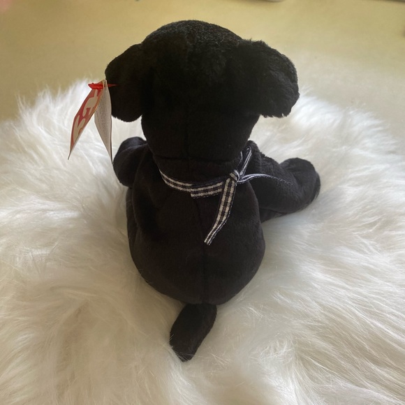 TY original Luke the black lab beanie baby - Picture 2 of 11